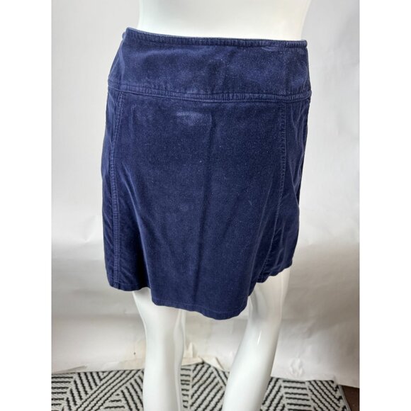 Express EXP Jeans Vintage Womens Cotton Velvet Skirt Navy Size 5/6 - Picture 13 of 15